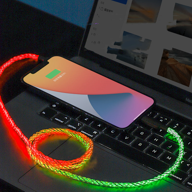 Fashion Personality RGB Luminous Data Cable