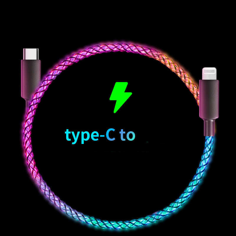 Fashion Personality RGB Luminous Data Cable