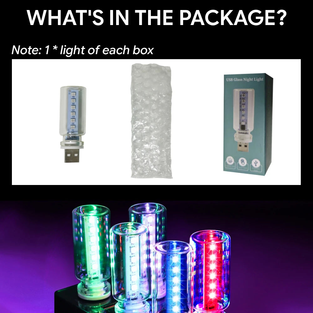 RGB LED Ambient Light 13 Modes Plug and Play USB Car Interior Accessories Decor Gift Idea Touch Switch Multicolor Accent Lamp