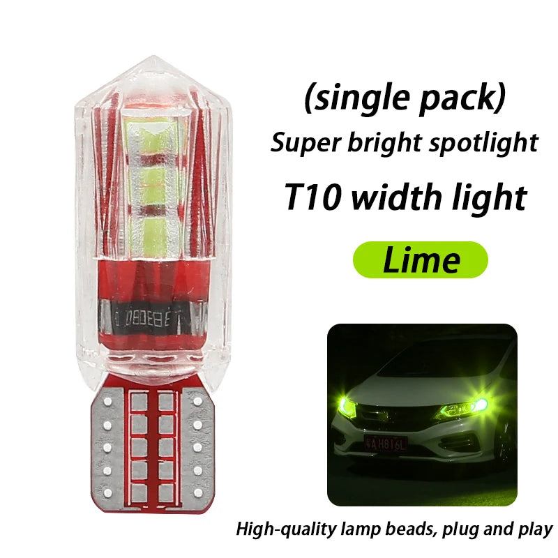 Width light modified car led lens t10 small light bulb super bright car exterior lights running lights general wholesale h11 h7