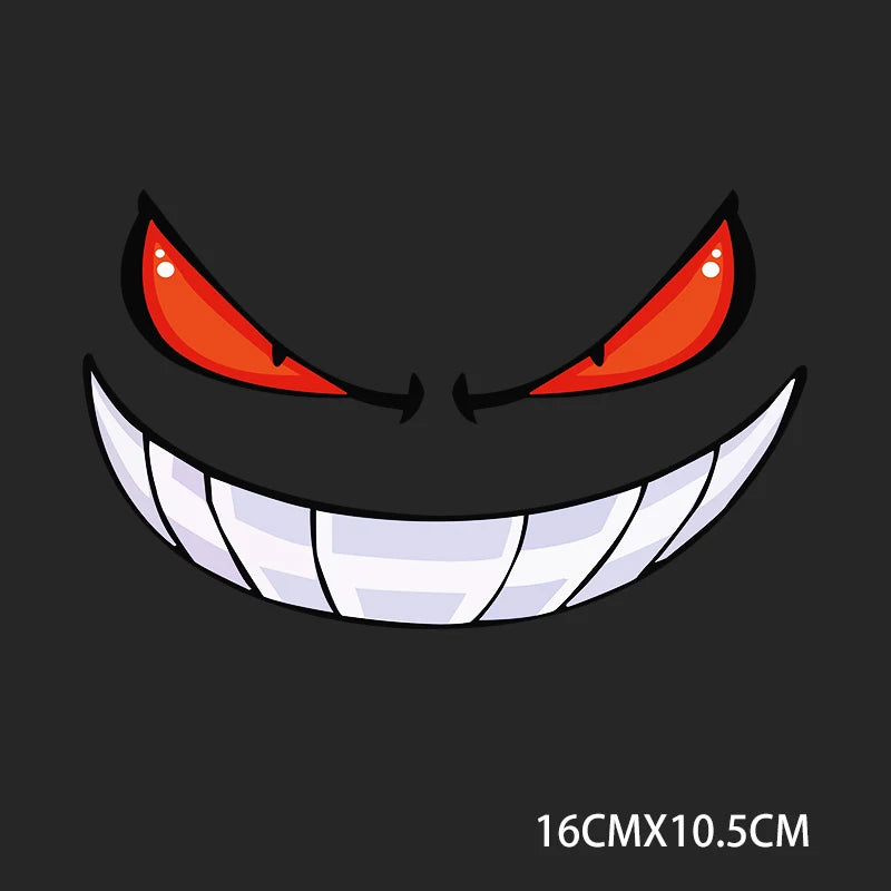 Funny and fun stickers, devil stickers, reflective and waterproof effects suitable for car, truck, motorcycle fuel tank caps