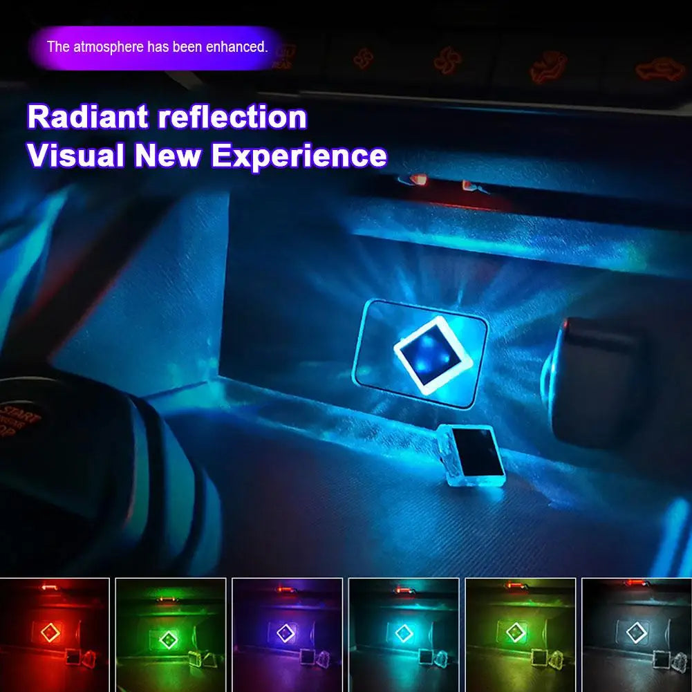 Multicolor USB/Type-C Car Ambient Lighting car Interior LED Atmosphere Lights for Car Decoration,Easy Installation