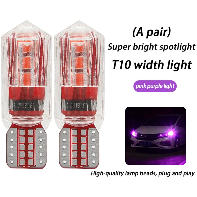 Width light modified car led lens t10 small light bulb super bright car exterior lights running lights general wholesale h11 h7