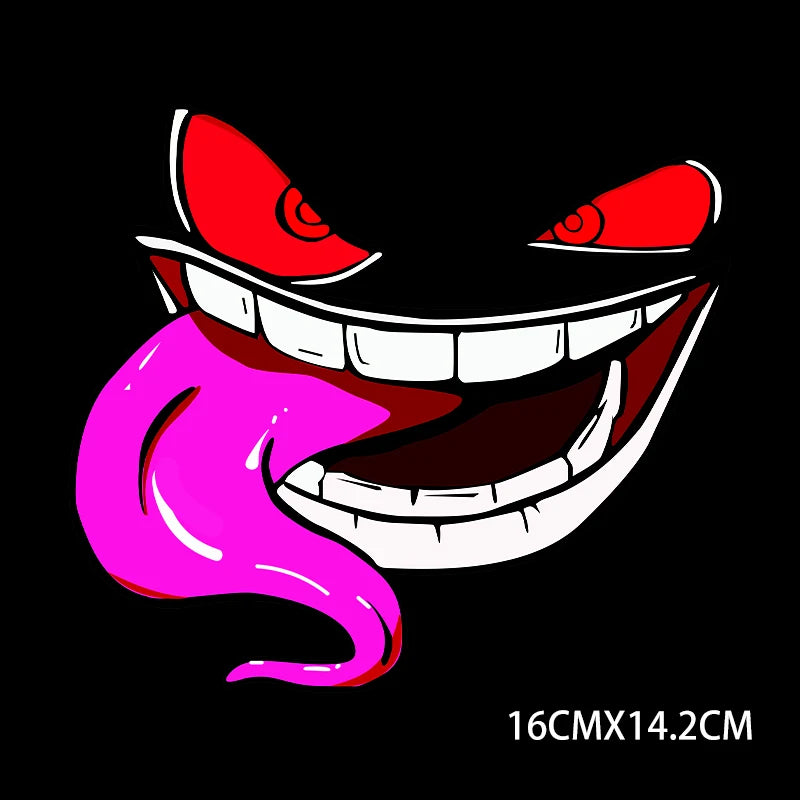 Funny and fun stickers, devil stickers, reflective and waterproof effects suitable for car, truck, motorcycle fuel tank caps