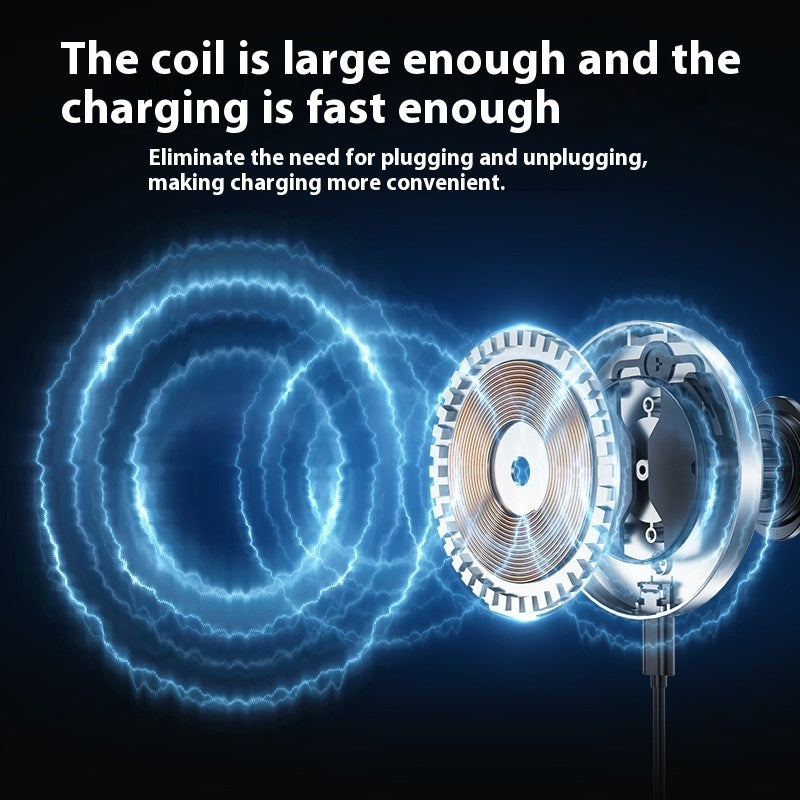 Vehicle-mounted Mobile Phone RGB Lamp Wireless Fast Charge Applicable To Car Navigator Bracket