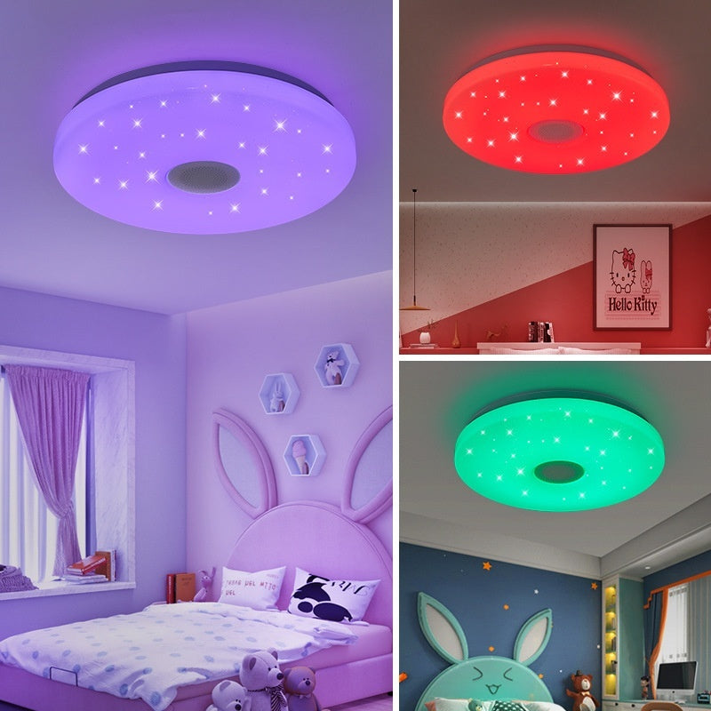 Smart Wifi Speaker Ceiling Lamp RGB Graffiti Remote Control Bluetooth Audio