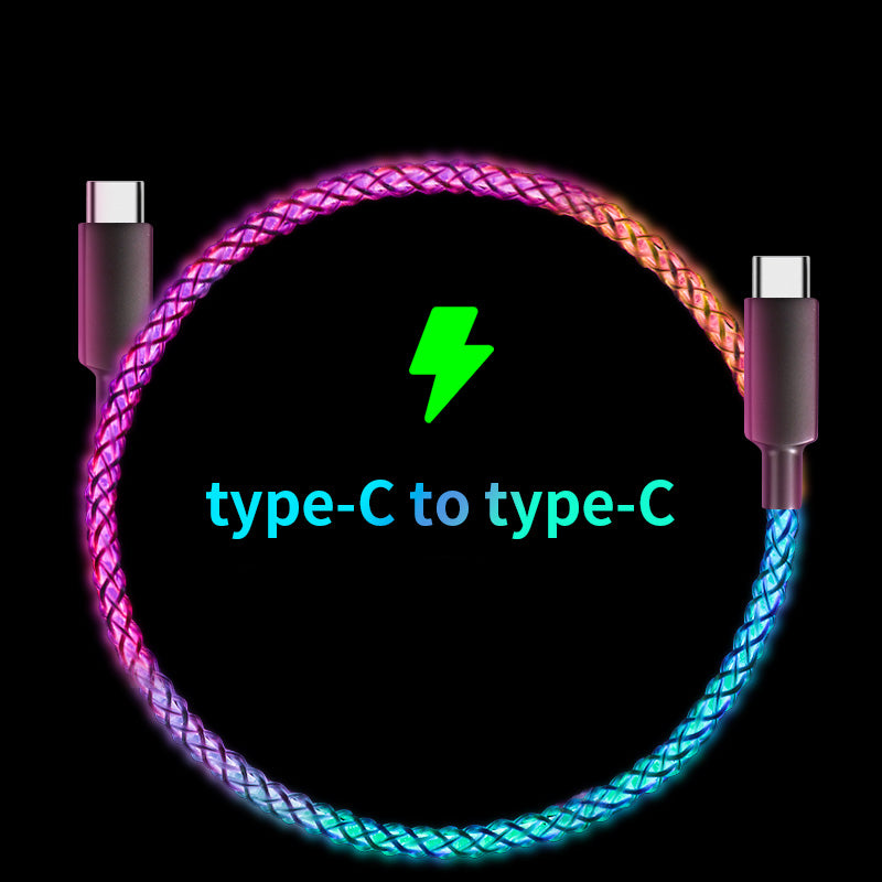 Fashion Personality RGB Luminous Data Cable
