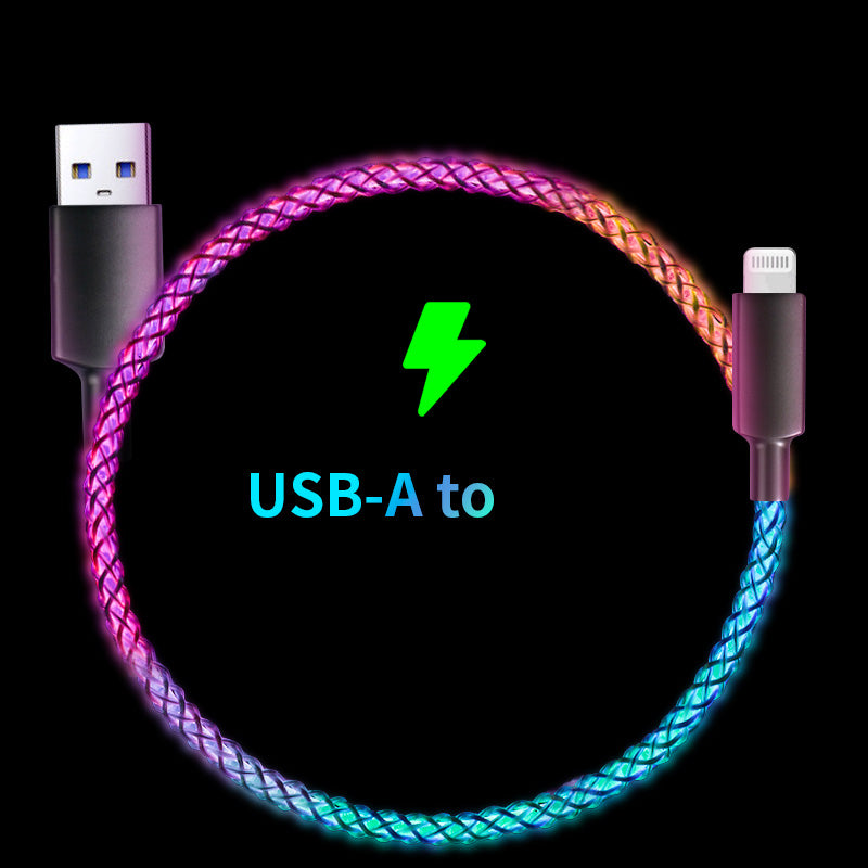 Fashion Personality RGB Luminous Data Cable
