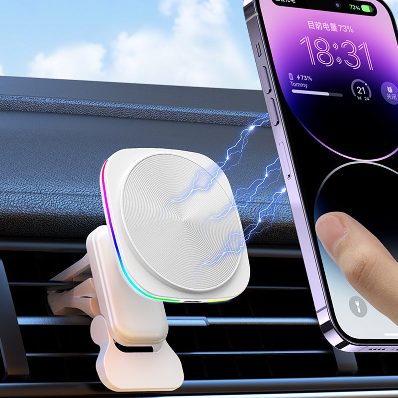 Popular RGB Color Lights Car Magnetic Wireless Charger